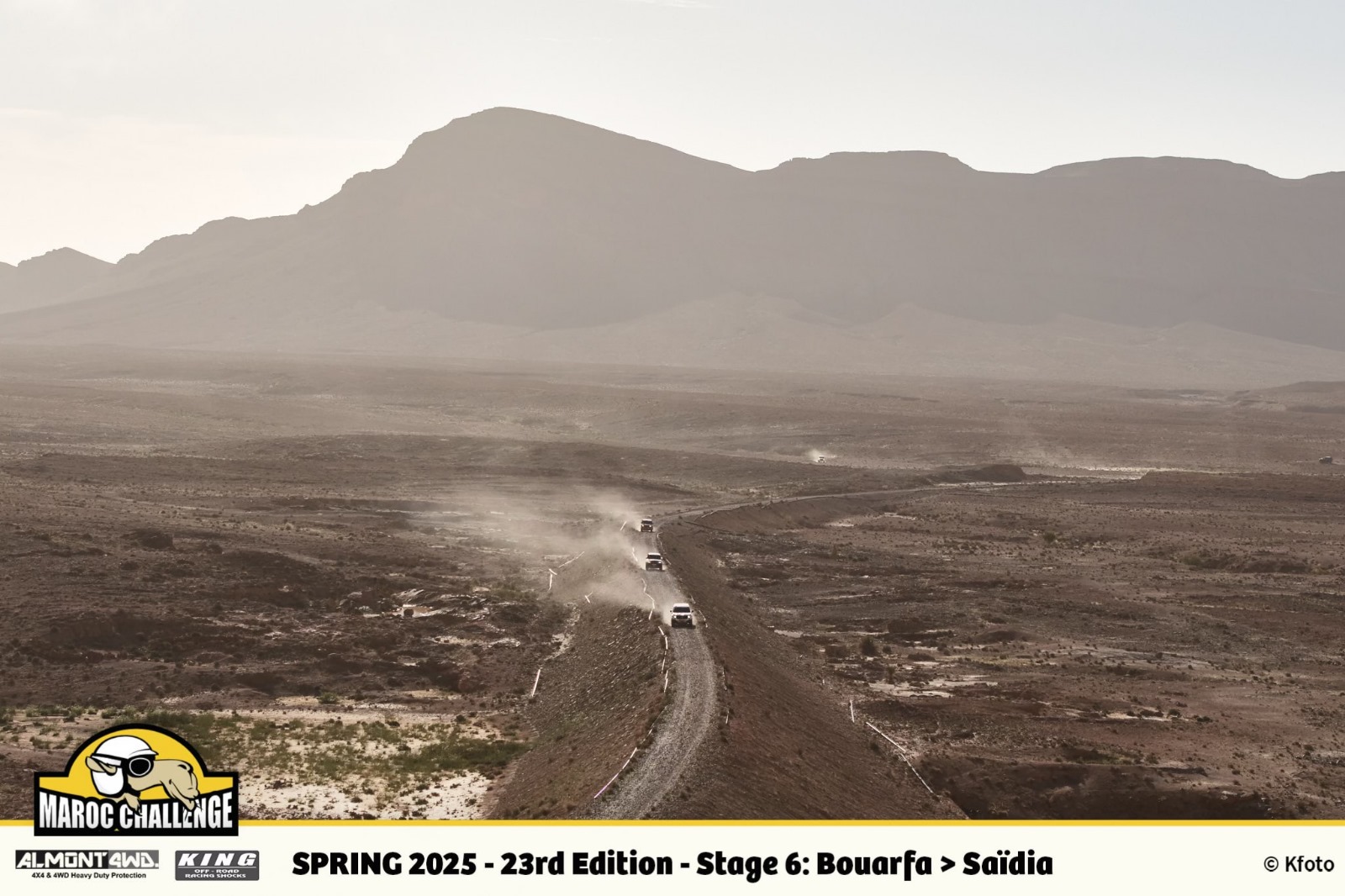 Ruta off-road en paisaje abierto
